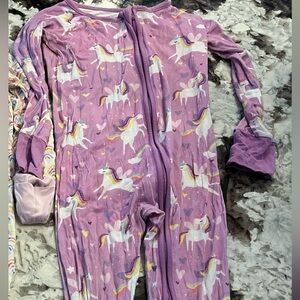 Purple unicorn Little Sleepies Pajamas. 18/24 month.